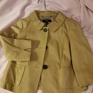 Leather petite 4p , Audry Hepburn style jacket